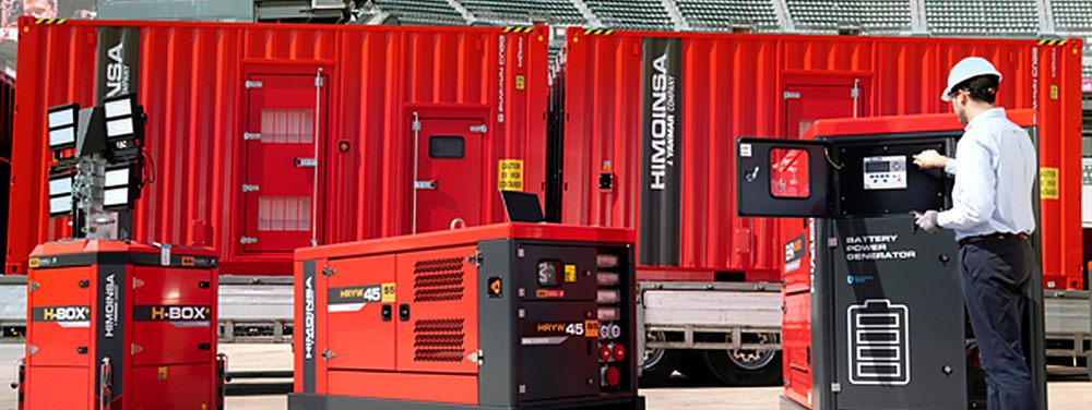 Grupos electrógenos Himoinsa y torre de iluminación